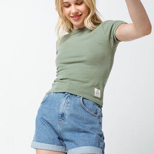 BDG Urban Outfitters Rolled Hem Womens Mom Shorts Sz 29